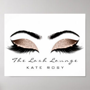 Pink Name Makeup Artist Beauty Studio Lashes Poster