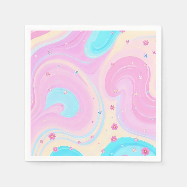 pink napkins serviette (Vorderseite)