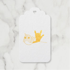 Pink Narwhal ASL I Liebe You - Deaf Culture Design Geschenkanhänger