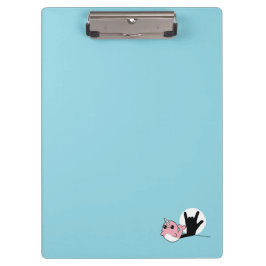 Pink Narwhal ASL I Liebe You - Deaf Culture Design Klemmbrett