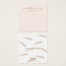 Pink Necklle Display Business Card