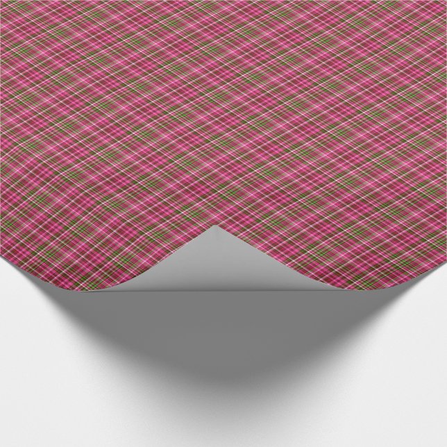 Pink-Neon-Brown-Coll-KARIERT-04-GIFT-WRAP-PAPIER Geschenkpapier (Ecke)