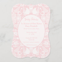 Pink New Zealand Tribal Designs Baby Shower