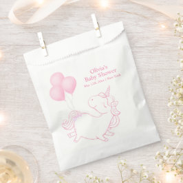 Pink Niedlich Balloon Unicorn Kinderdusche Geschenktütchen