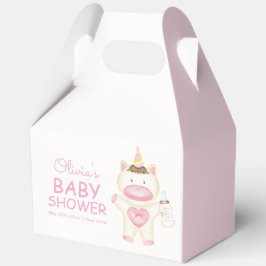 Pink Niedlich Fairytale Unicorn Flasche Babydusche Geschenkschachtel