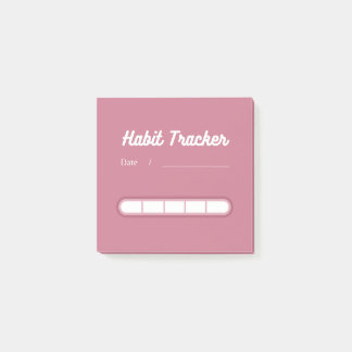 Pink Niedlich Habit Tracker Post-it Klebezettel