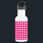 Pink Niedlich Hearts Muster Flasche Edelstahlflasche<br><div class="desc">Einfaches und Niedliches Herz-Muster mit einem sich wiederholenden Muster kleiner rosa Herzen. Dieses Design kann um Text ergänzt werden,  um ihm eine persönliche Touch zu geben.</div>