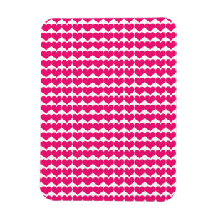 Pink Niedlich Hearts Muster Magnet