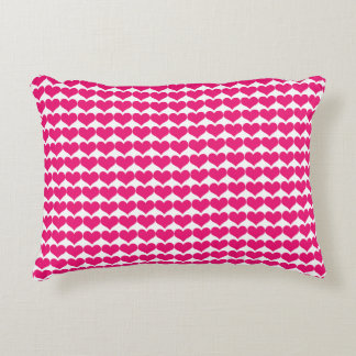 Pink Niedlich Hearts Muster Pillow Zierkissen