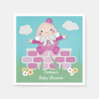 Pink Niedlich Humpty Dumpty Babydusche Serviette