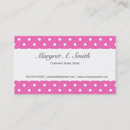 Pink, niedlich, mädchenhaft, Mode und trendige Pol Visitenkarte