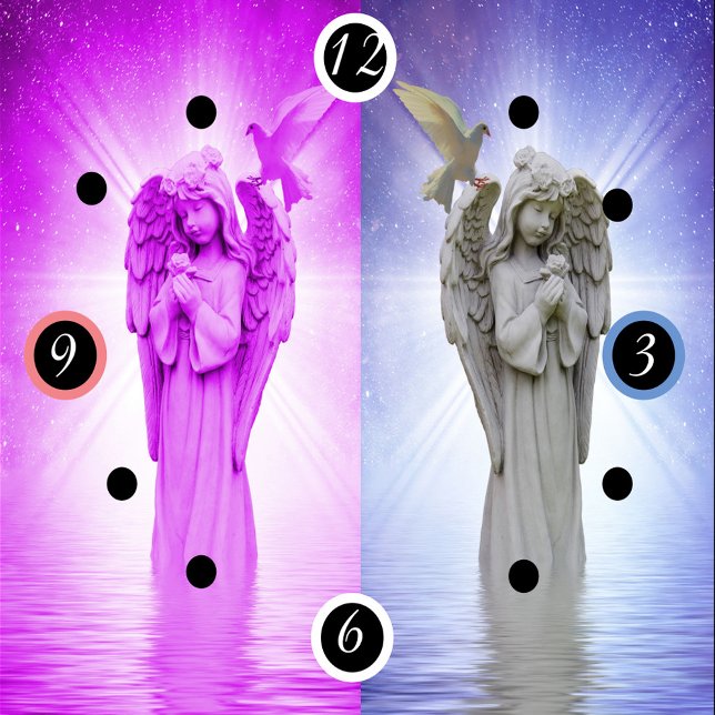 Pink Night and Day Angel Uhr (Von Creator hochgeladen)