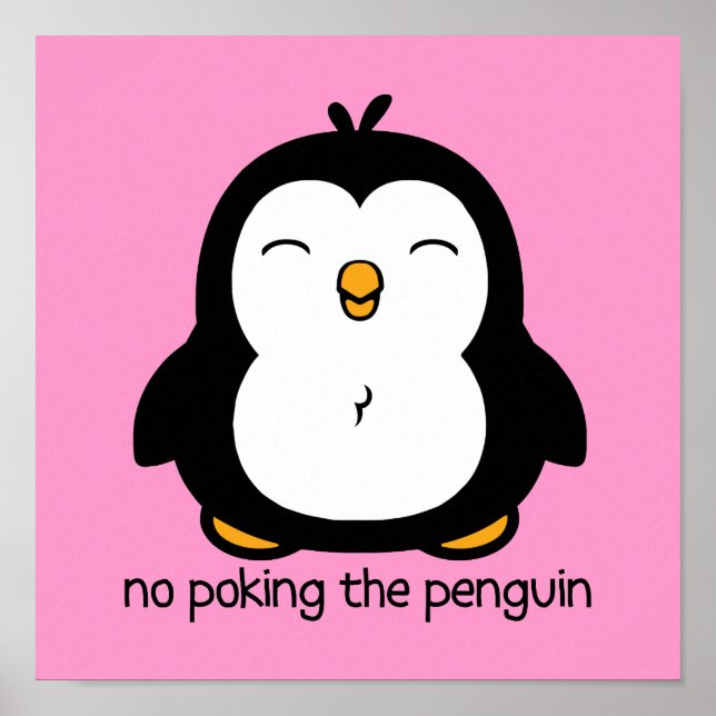 Pink No Pop The Pinguin Poster (Vorne)