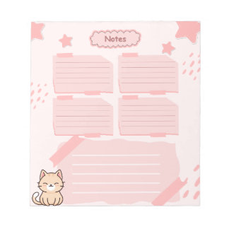 Pink Notepad  Notizblock