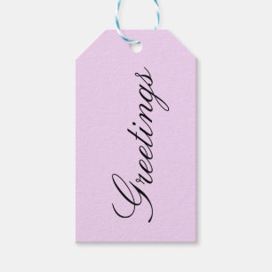 Pink nr.1, Solid Pastellfarben, Rosa, Geschenk-Tag Geschenkanhänger