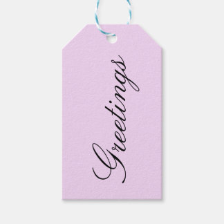 Pink Nr.1, Solides Pastellrosa, Geschenkanhänger
