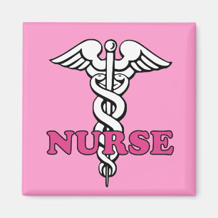 Pink Nurse Magnet