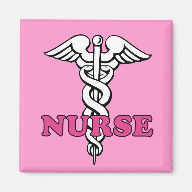 Pink Nurse Magnet (Vorne)