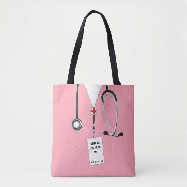 Pink Nurse Purse Tote Tasche (Vorderseite)