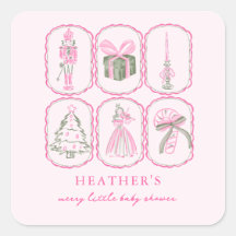 Pink Nutcracker A Merry Little Baby Shower