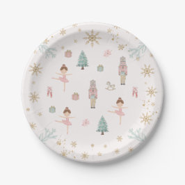 Pink Nutcracker Ballet Birthday Paper Plates Pappteller