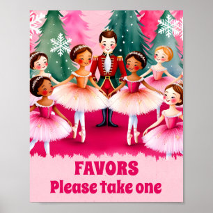 Pink Nutcracker Ballet Geburtstag bevorzugt Party- Poster