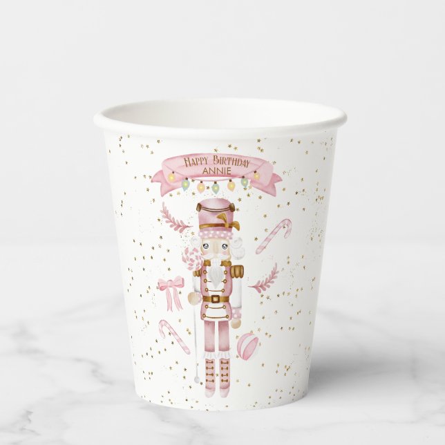 Pink Nutcracker Ballet Pappbecher (Vorderseite)