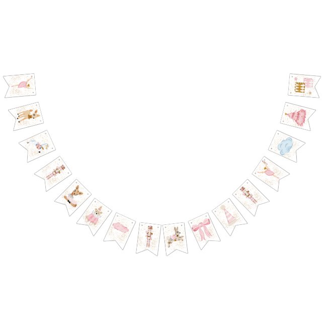 Pink Nutcracker Bunting Wimpelkette (Alle)