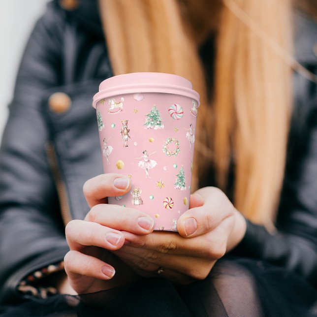 Pink Nutcracker Geburtstagsparty Pappbecher (Von Creator hochgeladen)