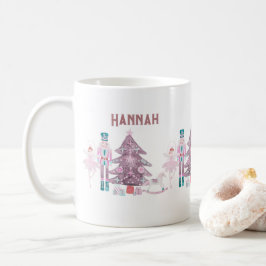 Pink Nutcracker Pastell Personalisiert Coffee Tass Kaffeetasse
