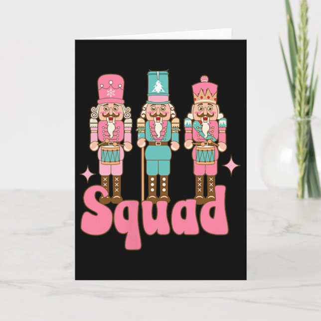 Pink Nutcracker Squad In Meiner Nussknacker-Ära Ch Karte (Vorderseite)