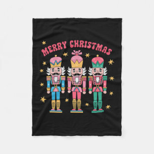 Pink Nutcracker Squad Pink Weihnachtsballett Xmas  Fleecedecke