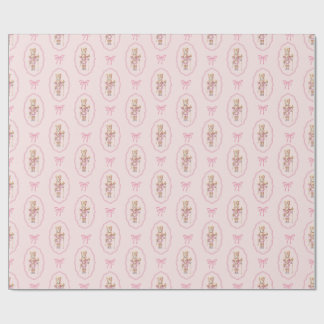 Pink Nutcracker Wrapping Paper Geschenkpapier