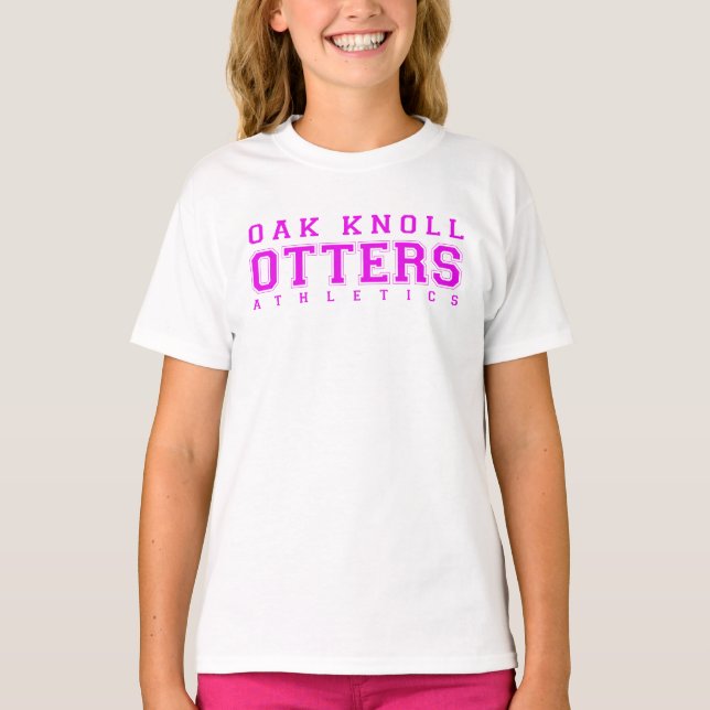 Pink Oak Knoll Athletik T-Shirt (Vorderseite)