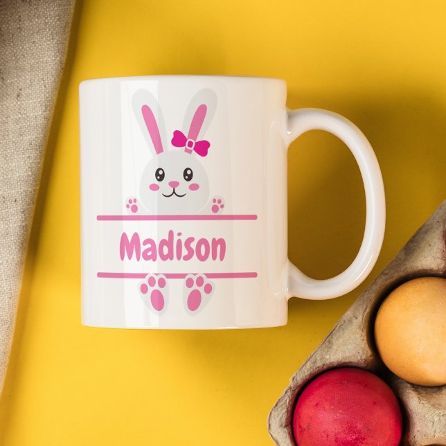 Pink Oaster Bunny Kaffeetasse (Von Creator hochgeladen)