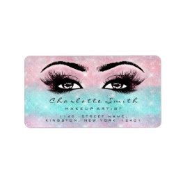 Pink Ocean Makeup Lashes Stylst Beauty UAWG Adressaufkleber