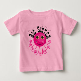 Pink Octopus Große Schwestern T - Shirt und Gesche