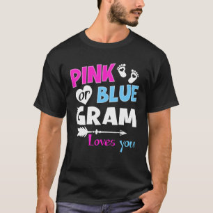 Pink oder blau-gram Lieben Sie Funny Gender zeigen T-Shirt