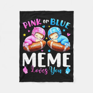 Pink oder blau Meme liebt Babygeschlecht Enthüllun Fleecedecke