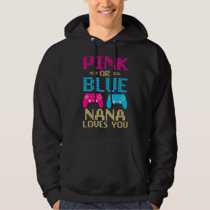 Pink oder blau nana Lieben Sie Familie Matching Ba Hoodie