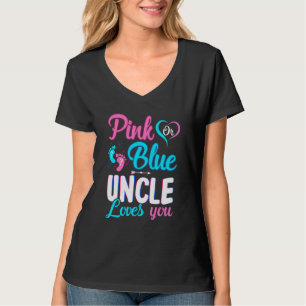 Pink oder blau Onkel Lieben Ihr Baby Geschlecht ze T-Shirt