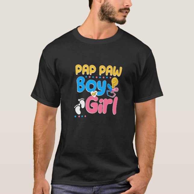 Pink oder blau Paw Lieben Ihr bester Opa je G T-Shirt (Vorderseite)