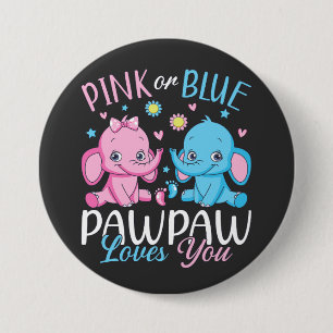 Pink oder blau pawpaw Lieben Sie Elephant Baby Rou Button