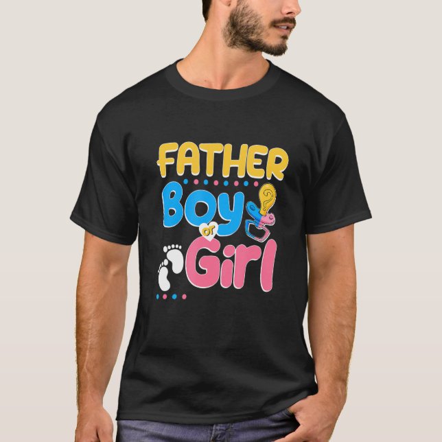 Pink oder Blauer Vater Lieben Sie der beste Vater  T-Shirt (Vorderseite)