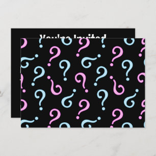 Pink oder Blue Baby Reveal Einladung