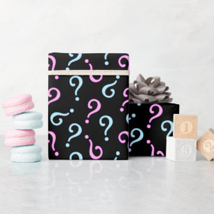 Pink oder Blue Baby Reveal Geschenkpapier