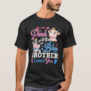 Pink oder Blue Brother Lieben, die du mit Kuh Baby T-Shirt