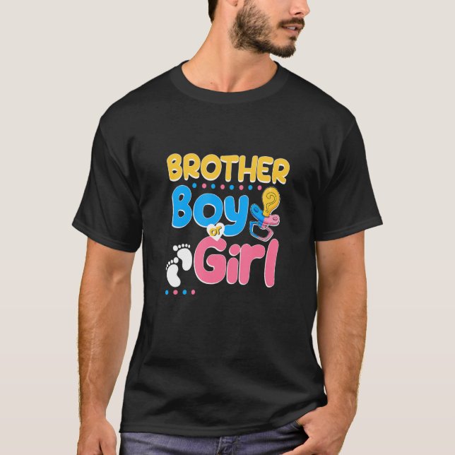 Pink oder Blue Brother Lieben Ihr bester Bruder je T-Shirt (Vorderseite)