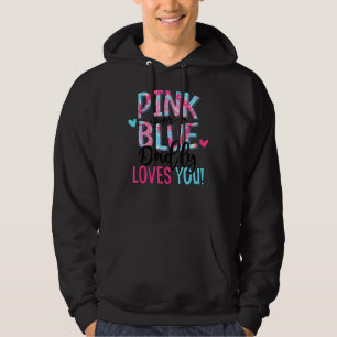 Pink oder Blue Daddy Lieben Sie Gefärbte Krawatte  Hoodie