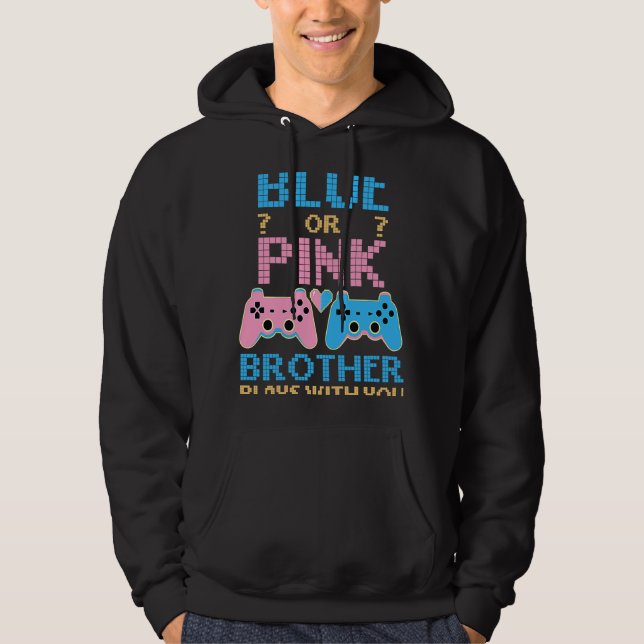 Pink oder Blue Gender Reveal Video Game Gamer Boy  Hoodie (Vorderseite)